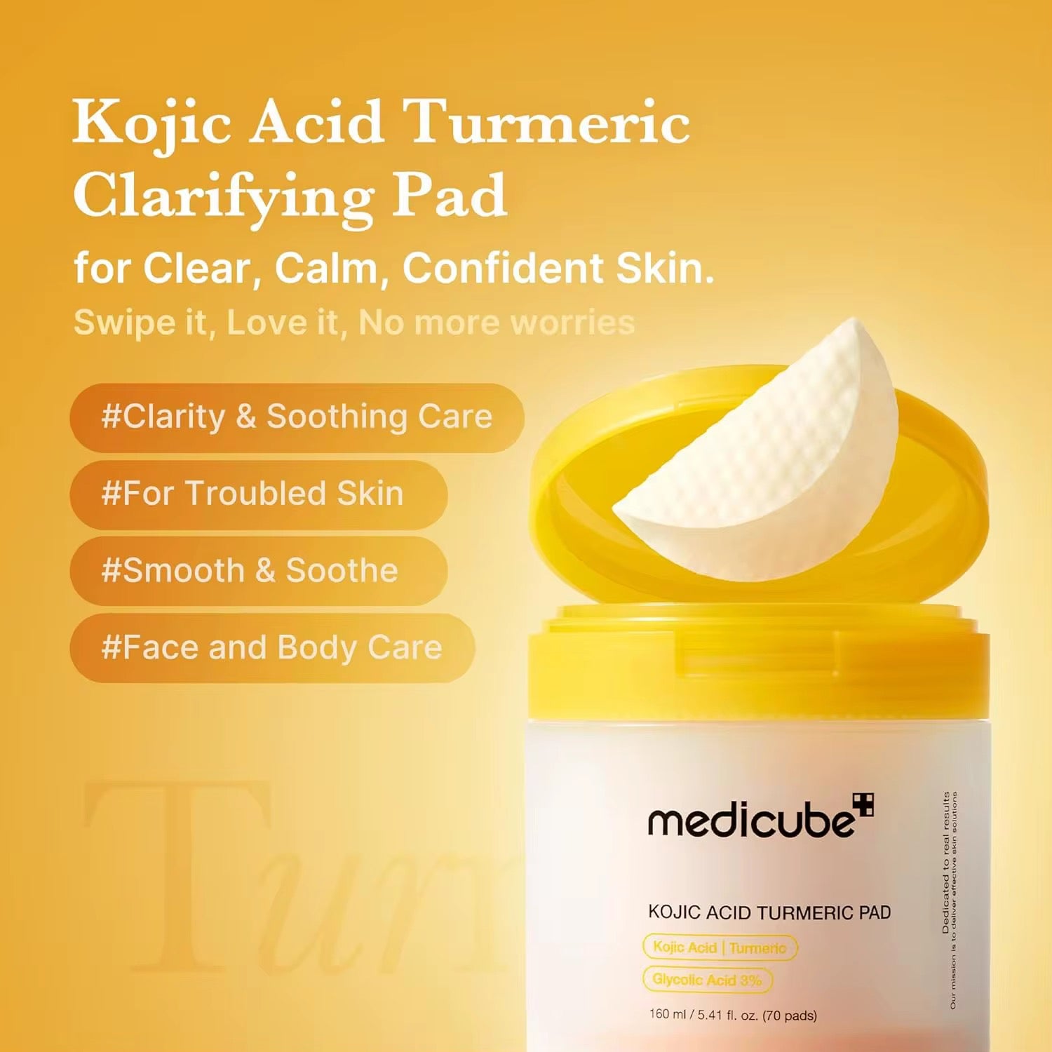 KOJIC ACID TURMERIC PAD