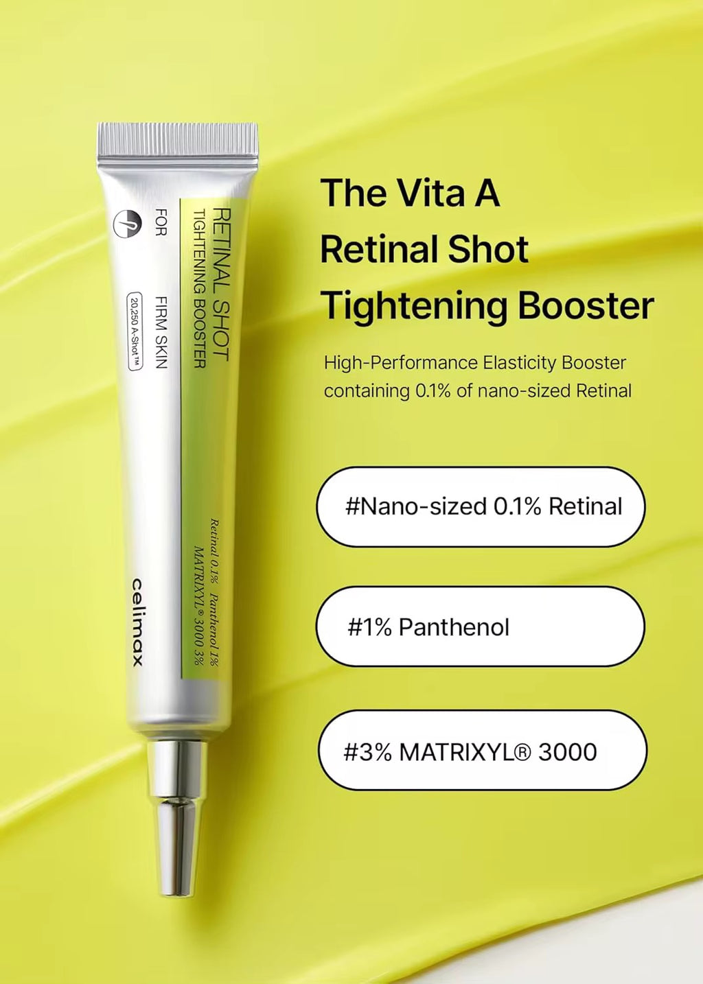 Celimax OEM Retinol Firming Eye Cream 15ml Moisturizing Brightening Essence Concentrated Formula for Pulling